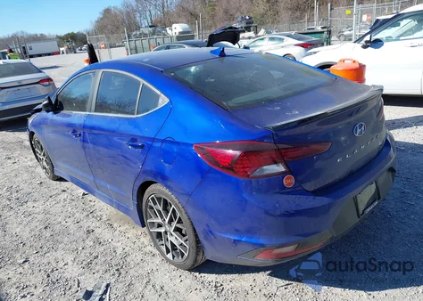 2020 Hyundai Elantra Sport from USA, damaged, VIN KMHD04LB8LU069114